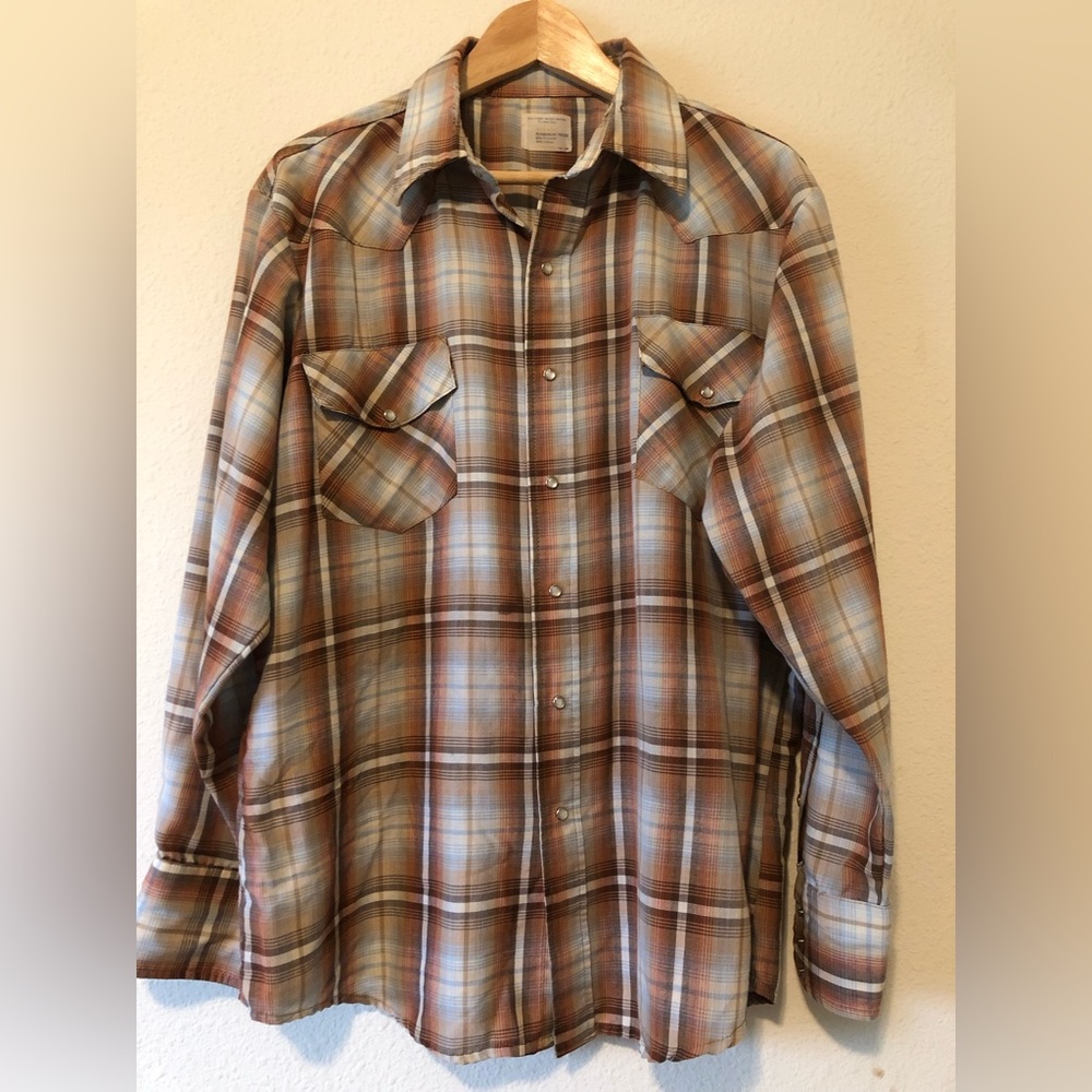 BIGMAC PLAID SHIRT PEARL SNAPS SZ UNKNOWN - Picture 4 of 7